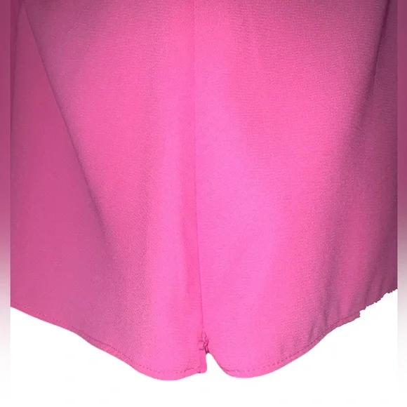 Talbots Bright Pink Sleeveless Blouse w/Tie Front - Picture 6 of 9